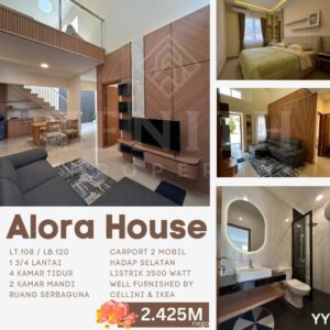 Dijual Alora House, Nyaman Well Furnished, Kota Baru Parahyangan