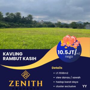 Di Jual Kavling View Danau, Kota Baru Parahyangan